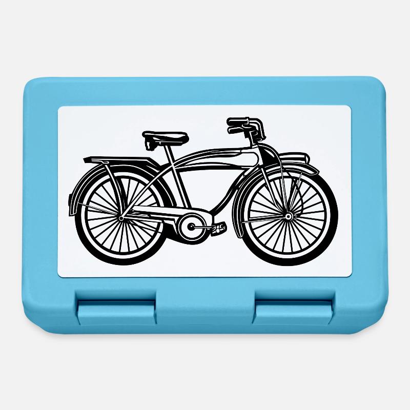 Beach Cruiser Bicycle 01_black - Lunchbox - sapphire blue
