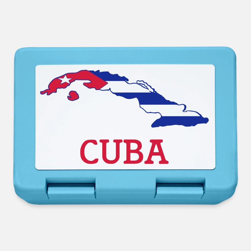 cuba - Boîte à goûter - bleu saphir