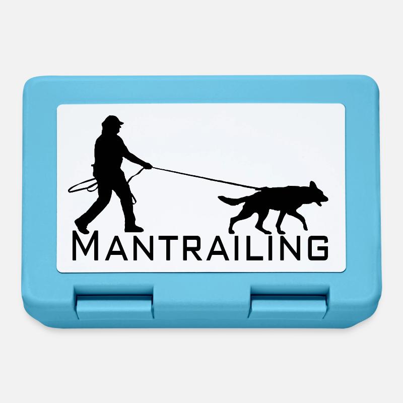 Mantrailing Schwarz - Brotdose - Saphirblau