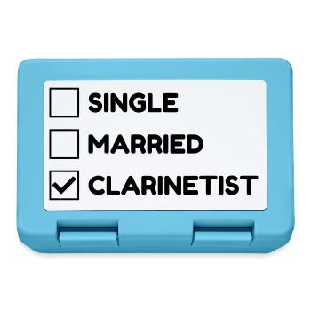 Clarinet Clarinetist Music Clarinette Musique - Lunchbox - sapphire blue - Front