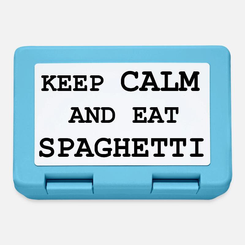 spaghetti - Boîte à goûter - bleu saphir