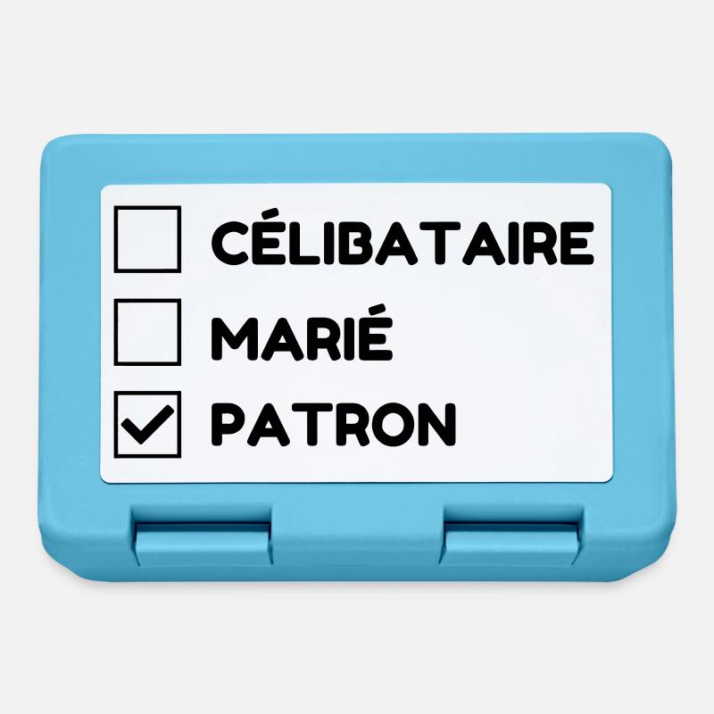 Manager / Patron / Travail / Métier / Chef - Boîte à goûter - bleu saphir