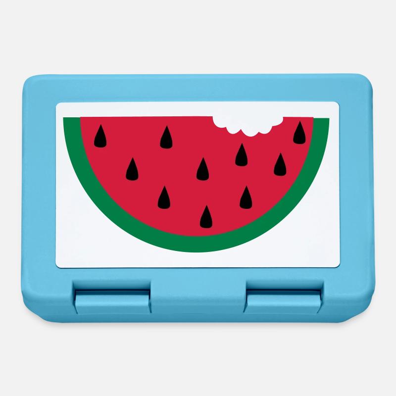 Melone Wassermelone watermelon Obst - Brotdose - Saphirblau