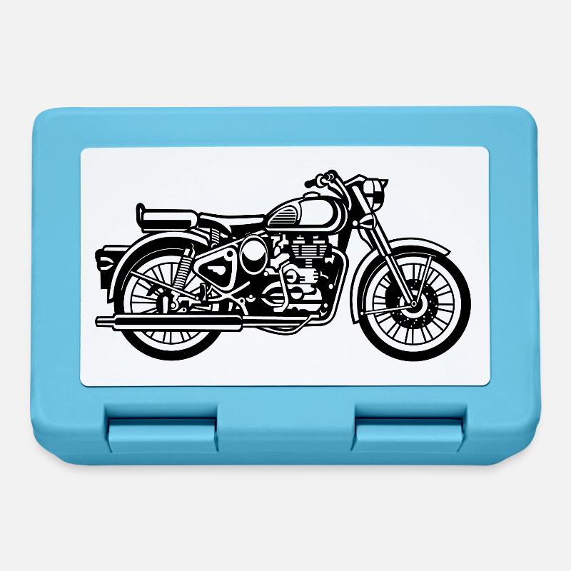 Motorcycle / Motorcycle 02_black - Lunchbox - sapphire blue