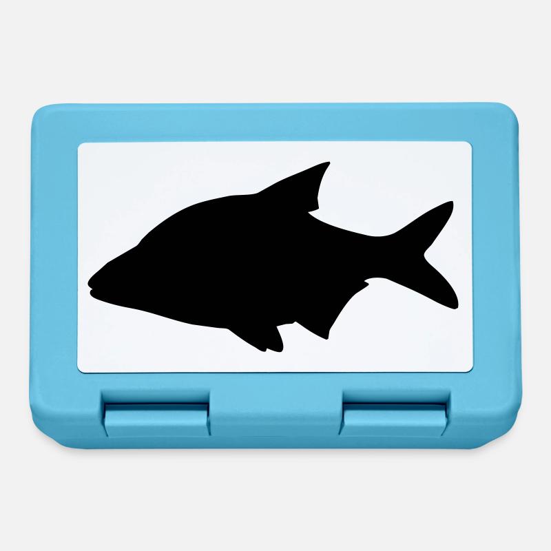 Silhouette de poisson - Boîte à goûter - bleu saphir