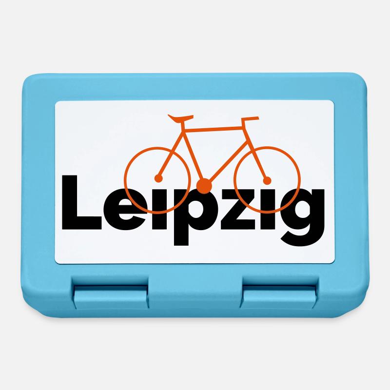 Faire du vélo à Leipzig - Boîte à goûter - bleu saphir