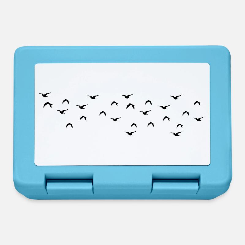 Des oiseaux - Boîte à goûter - bleu saphir
