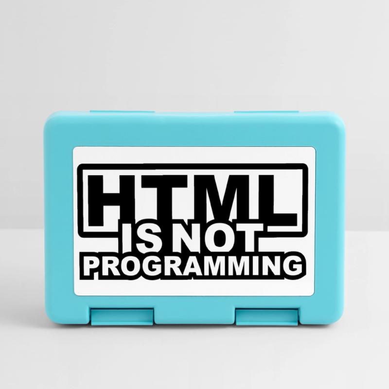 HTML est pas la programmation Boîte à goûter