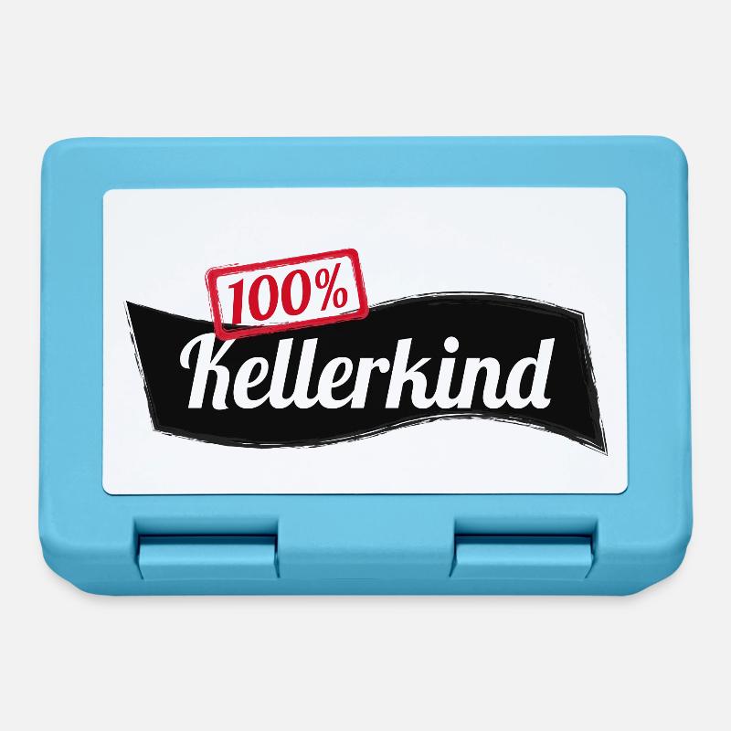 Kellerkind 100% Informatik Student Geschenk - Brotdose - Saphirblau