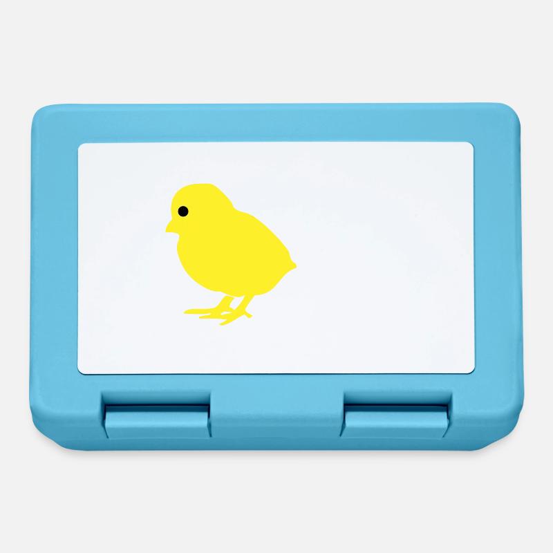 1 poussin = 2 - Boîte à goûter - bleu saphir