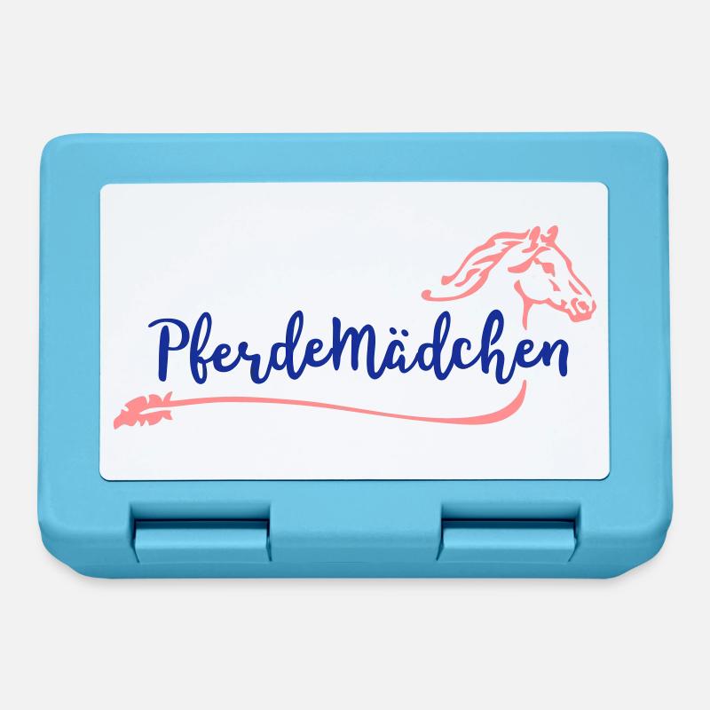 Ich bin ein Pferdemädchen - Brotdose - Saphirblau