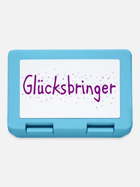 Glücksbringer - Brotdose - Saphirblau