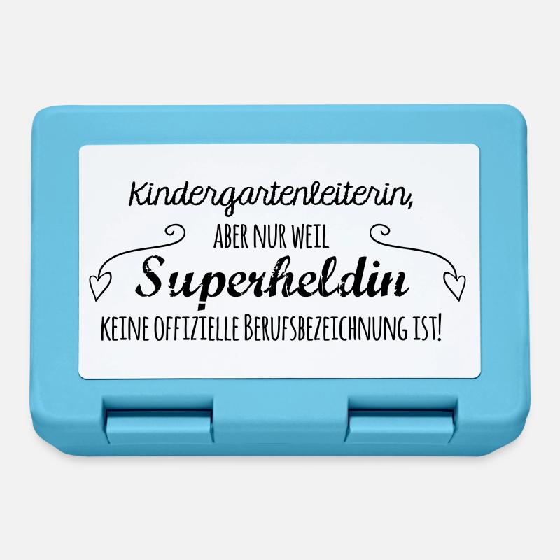 Kaffeetasse: Kindergartenleiterin - Brotdose - Saphirblau