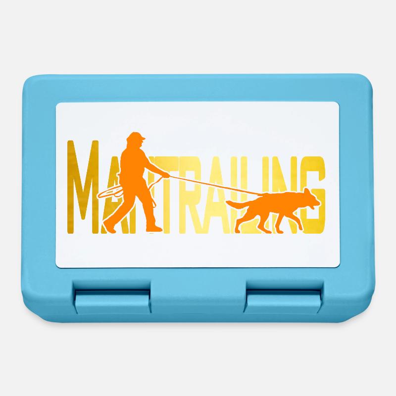 Mantrailing orange / or - Boîte à goûter - bleu saphir