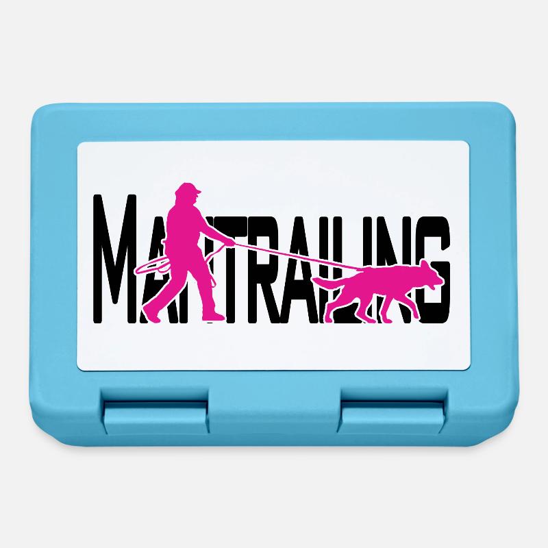 Mantrailing Pink/Schwarz - Brotdose - Saphirblau