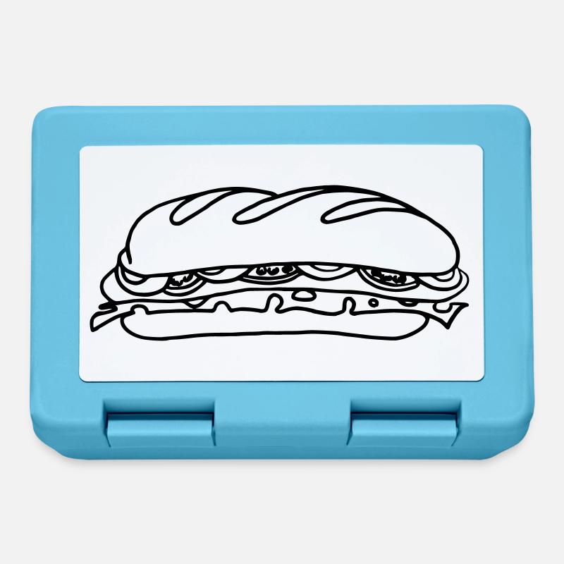 Sandwich Sandwich Bread Gift Gift Idea - Lunchbox - sapphire blue