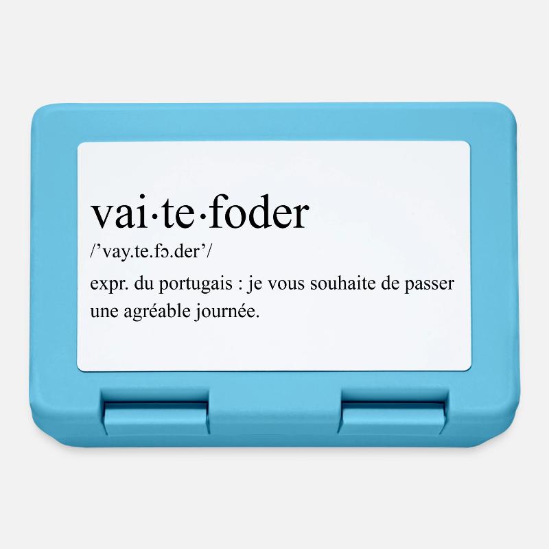 vaitefoder definition portugal - Boîte à goûter - bleu saphir