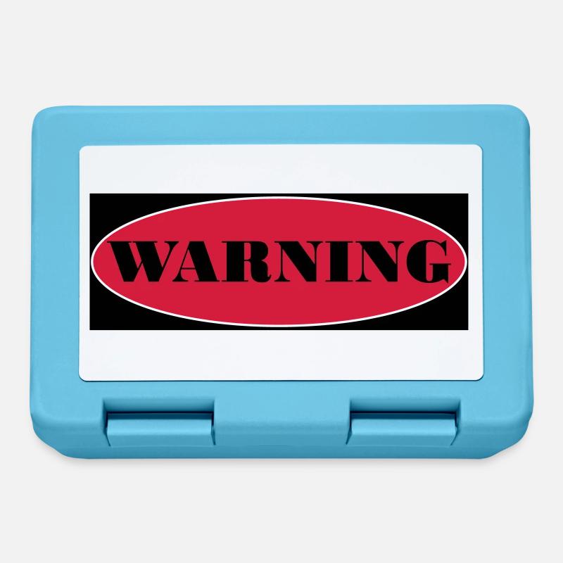 Warning - Brotdose - Saphirblau