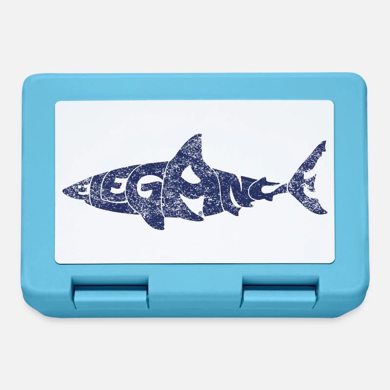 Requin élégant - Boîte à goûter - bleu saphir