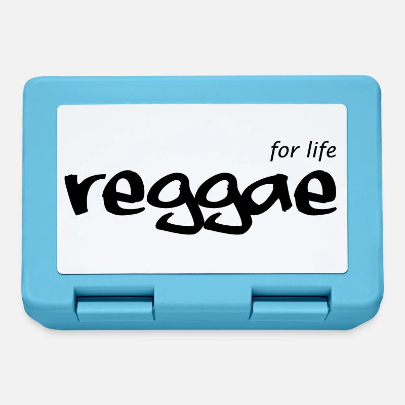 REGGAE for life - Brotdose - Saphirblau