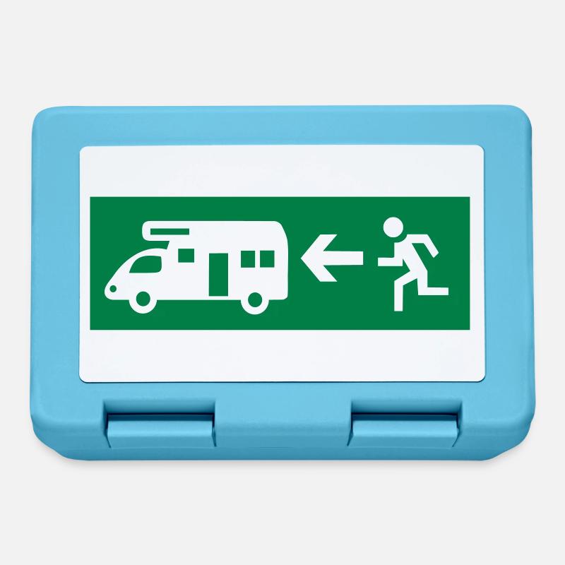 Camping-car - Boîte à goûter - bleu saphir