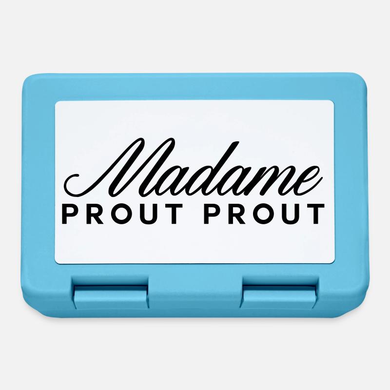madame prout prout - Boîte à goûter - bleu saphir