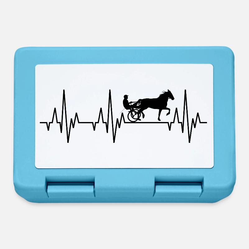 Heartbeat ECG harnais de course cheval de course - Boîte à goûter - bleu saphir