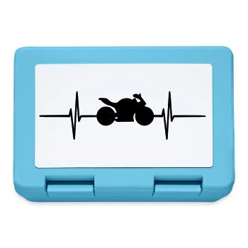moto pulse,fréquence cardiaque,battement de coeur - Boîte à goûter - bleu saphir - Devant