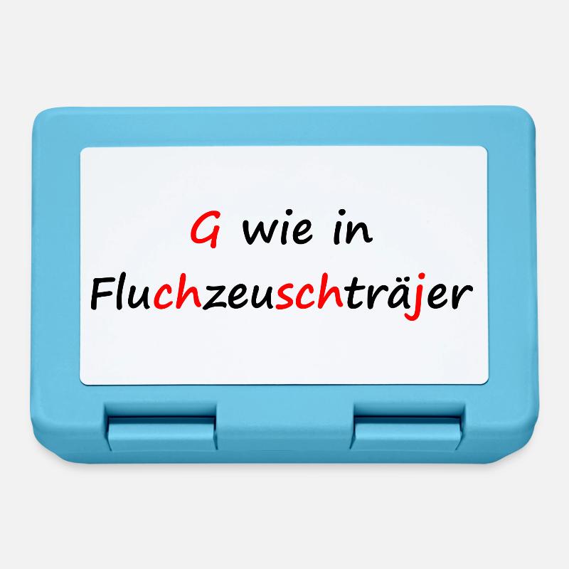 Fluchzeuschträjer Spruch / Dialekt / Kölsch - Brotdose - Saphirblau