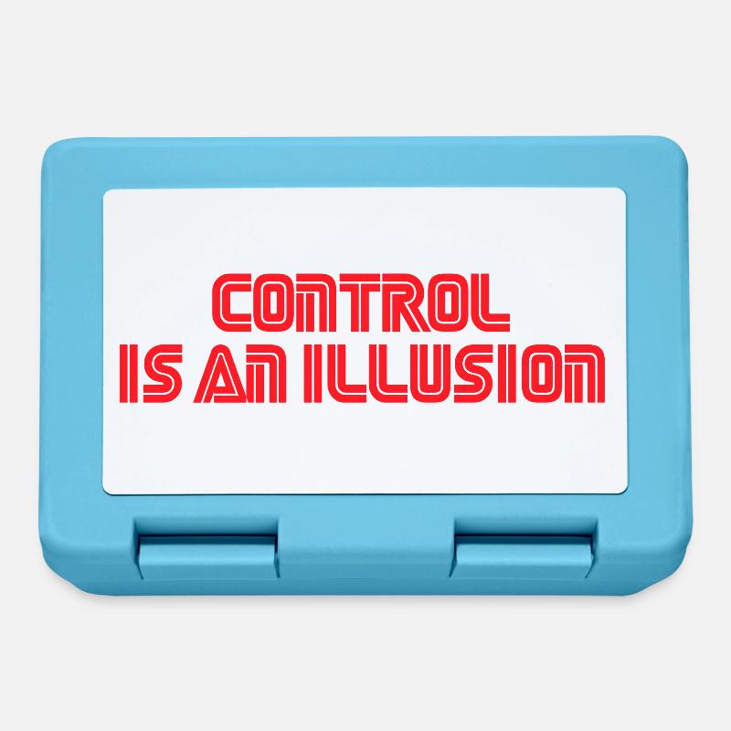 Le contrôle est une illusion - Boîte à goûter - bleu saphir