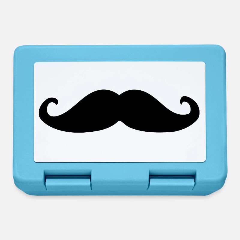 Masque à barbe - moustache moustache - Boîte à goûter - bleu saphir