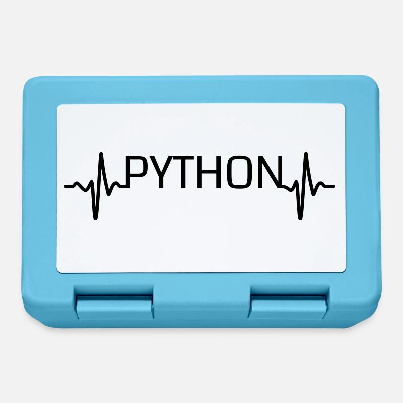 Herzschlag-Python - Brotdose - Saphirblau