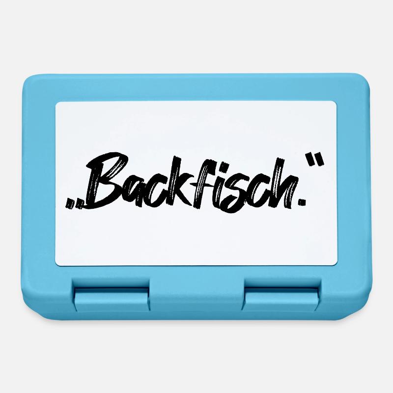 Backfisch. - Brotdose - Saphirblau