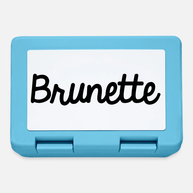 Brunette - Boîte à goûter - bleu saphir