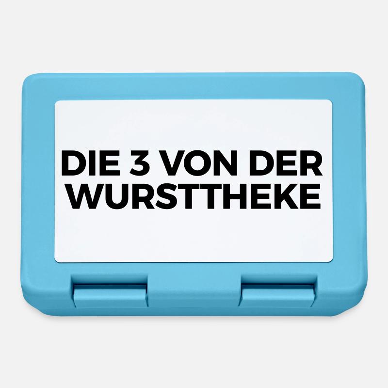 die drei von der wursttheke - Brotdose - Saphirblau