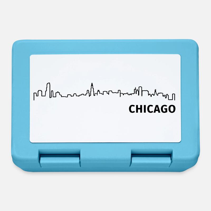 Chicago - Brotdose - Saphirblau