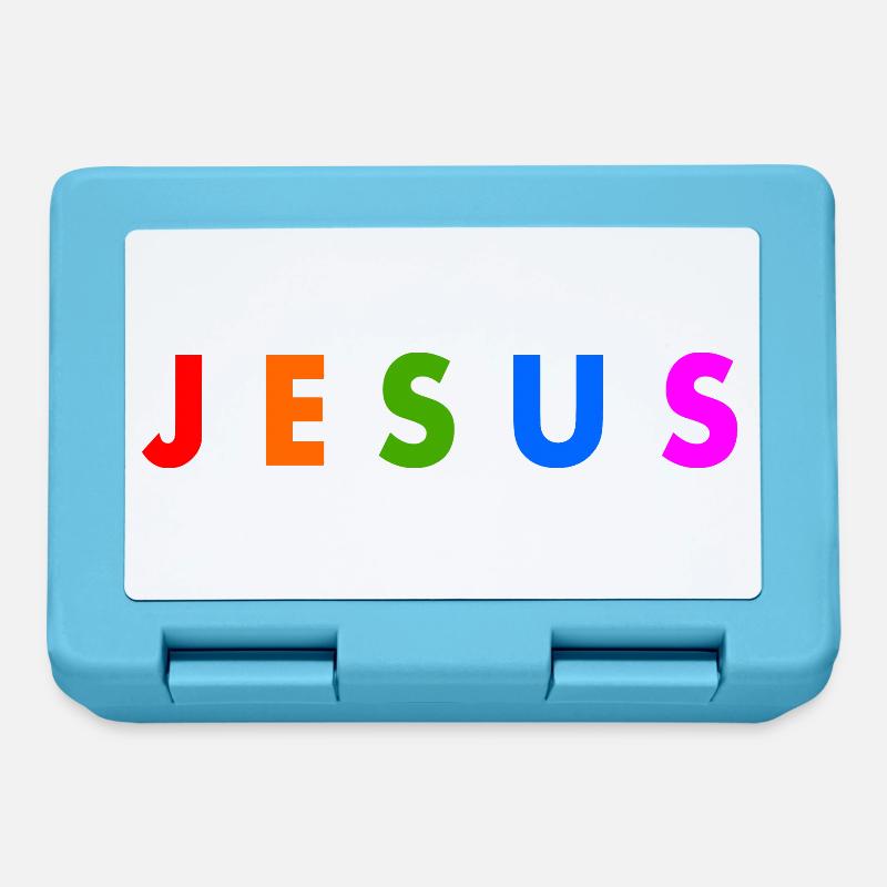 Jesus - Boîte à goûter - bleu saphir