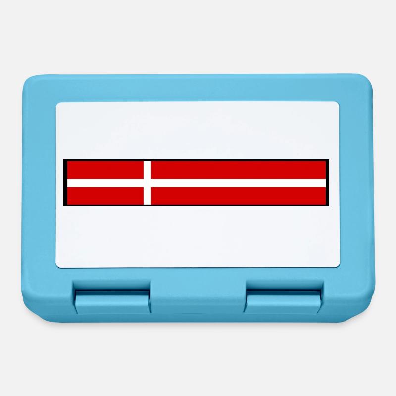 Drapeau du Danemark - Boîte à goûter - bleu saphir