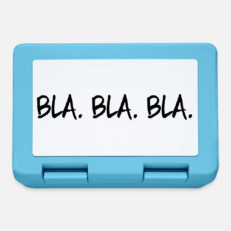Bla Bla Bla - Brotdose - Saphirblau