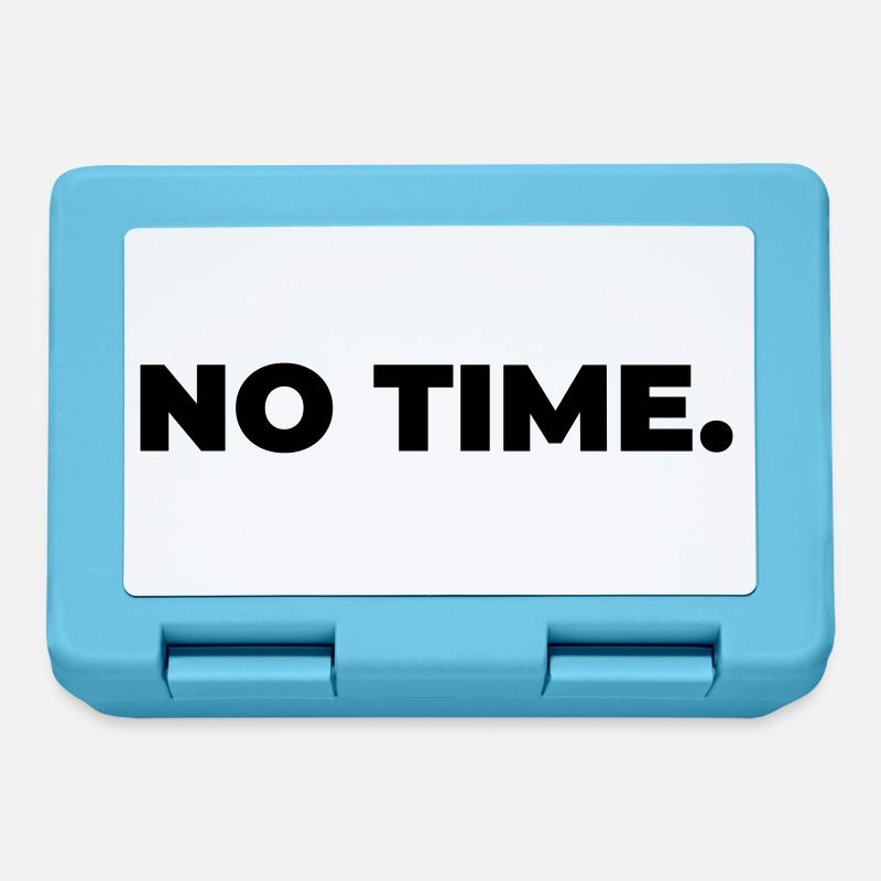no time - Statement Print - Brotdose - Saphirblau