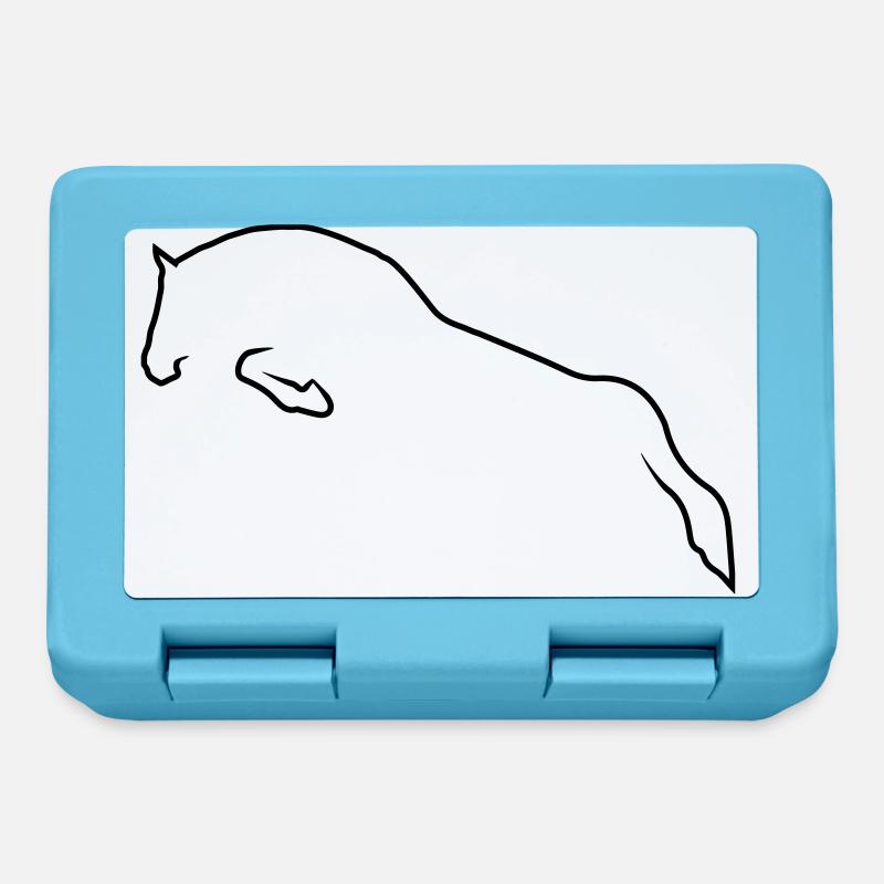 horse - Boîte à goûter - bleu saphir