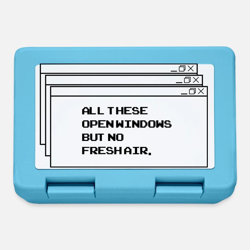 All thesis open windows - Lunchbox - sapphire blue