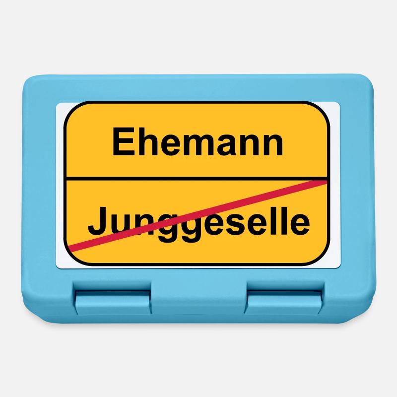 Junggesellenabschied - Brotdose - Saphirblau
