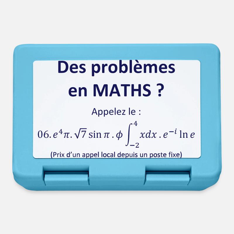 problemes_en_maths_humour - Boîte à goûter - bleu saphir