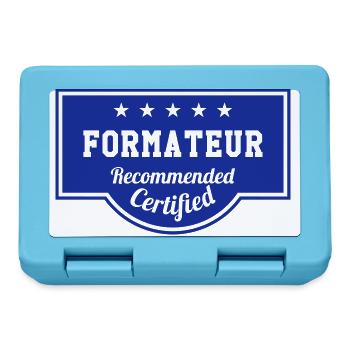 Ausbilder / Lehrer / Gestalter / trainer - Brotdose - Saphirblau - Vorne