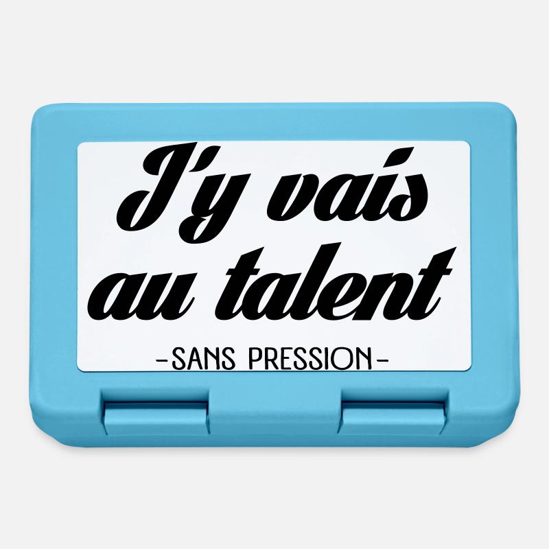 J'y vais au talent - Boîte à goûter - bleu saphir