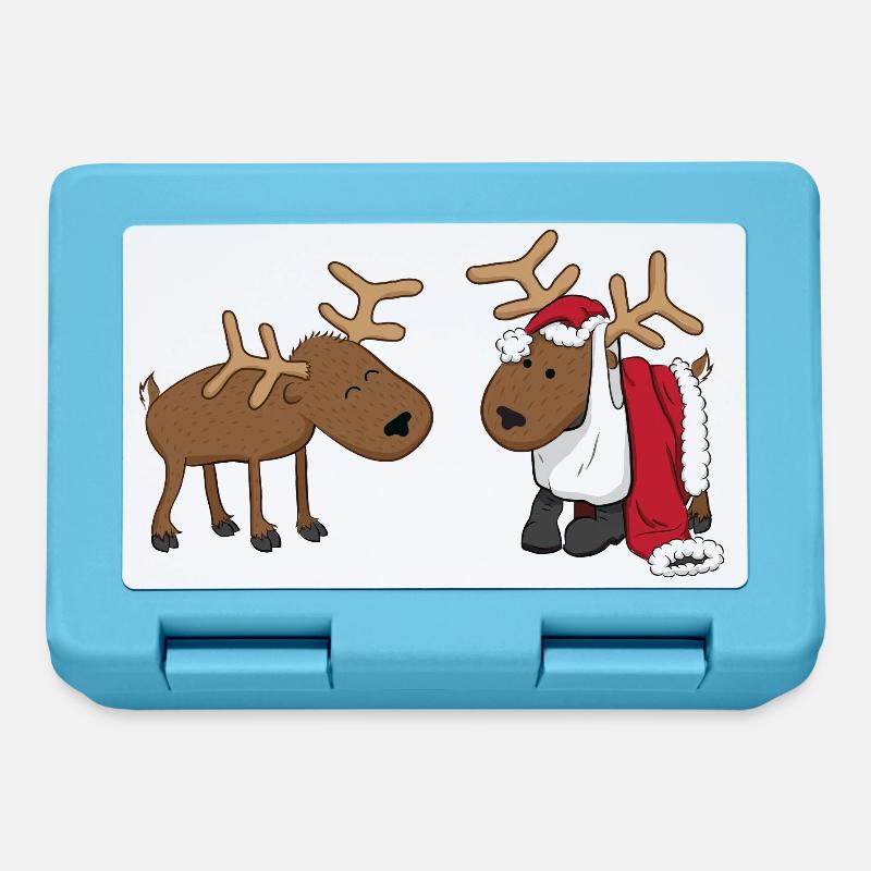 reindeer fun - Lunchbox - sapphire blue