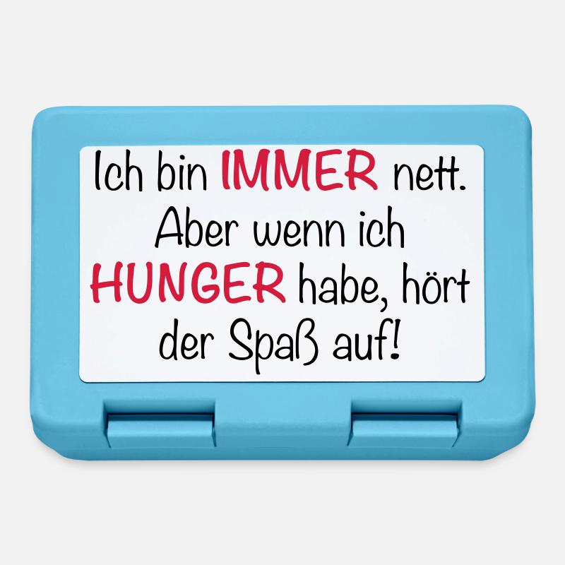 Immer Hunger - Brotdose - Saphirblau