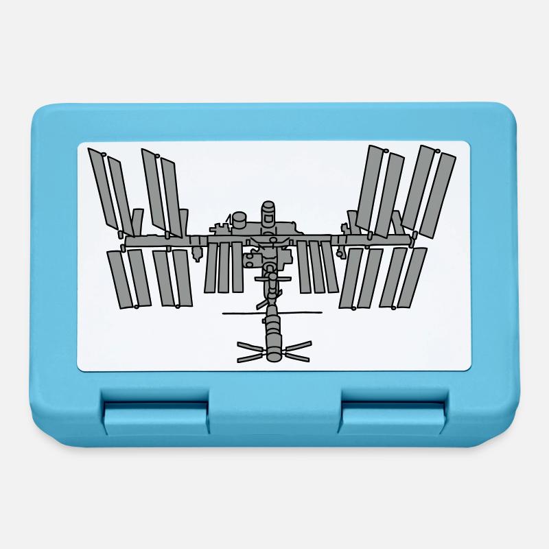 Station spatiale ISS 2 - Boîte à goûter - bleu saphir
