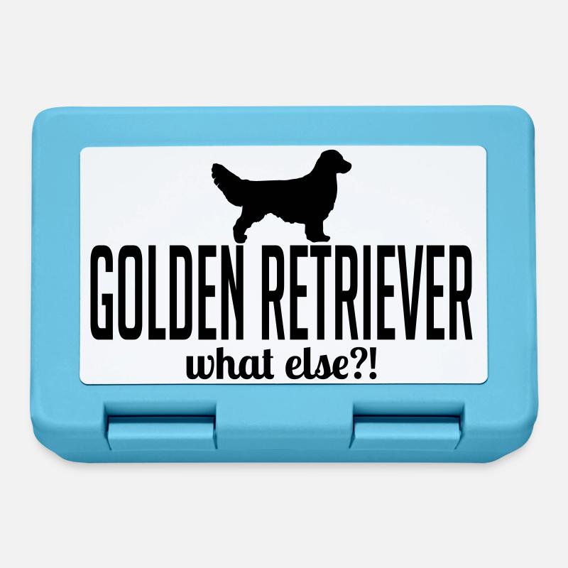 Golden retriever whatelse - Boîte à goûter - bleu saphir